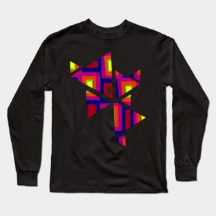 Triangle pattern Long Sleeve T-Shirt